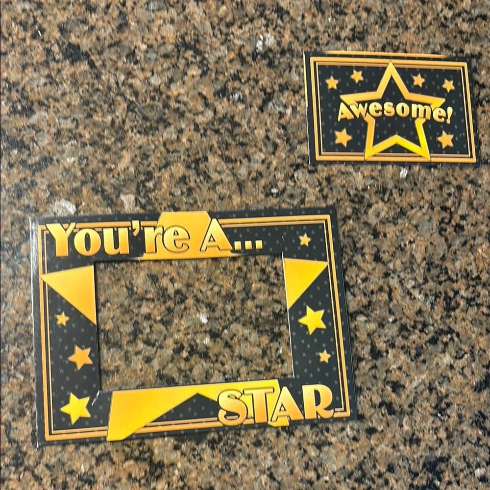 Star-Themed Magnet Photo Frames Set Multiple NEW Star Gift 12